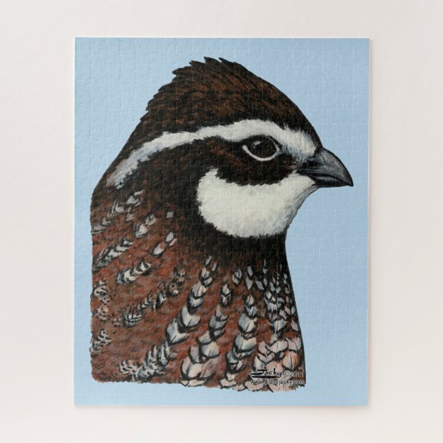 Bobwhite Quail Head Puzzle (Vertikal)