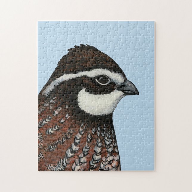 Bobwhite Quail Head Puzzle (Vertikal)