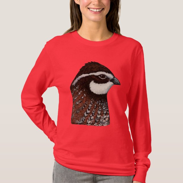 Bobwhite Quail Head T-Shirt (Vorderseite)