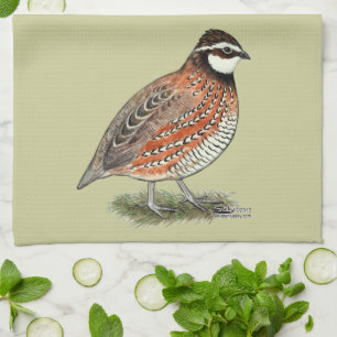 Bobwhite Quail Rooster Handtuch