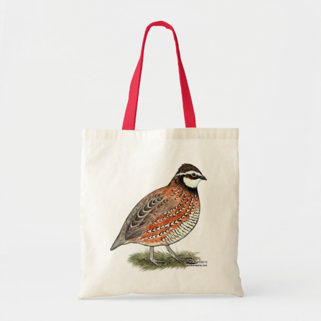Bobwhite Quail Rooster Tragetasche (Vorne)
