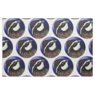 Bobwhite-Wachtel-Kopfkreis Stoff