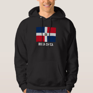 Boca Chica Dominikanische Republik Flaggenzeichen Hoodie