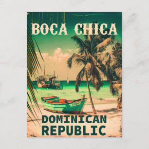 Boca Chica Dominikanische Republik - Retro Vintage Postkarte