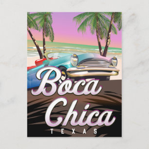 Boca Chica Texas Ferienposter Postkarte