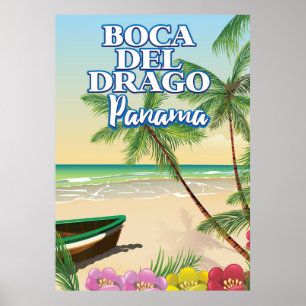 Boca del Drago Panama Beach Reiseplakat Poster