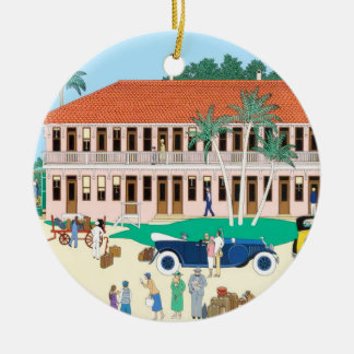 Boca Grande Bahnstation Deporto Keramik Ornament