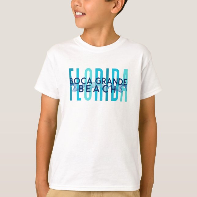 Boca Grande Beach Florida (Ocean Waves) T-Shirt (Vorderseite)