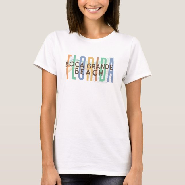 Boca Grande Beach Florida (Sandwellen) T-Shirt (Vorderseite)