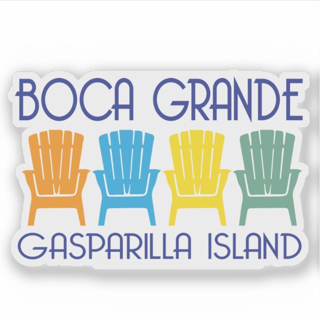Boca Grande Gasparilla Island Aufkleber (Vorderseite)