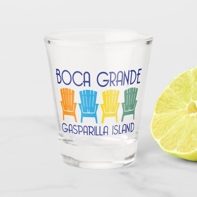 Boca Grande Gasparilla Island Schnapsglas (Vorderseite)