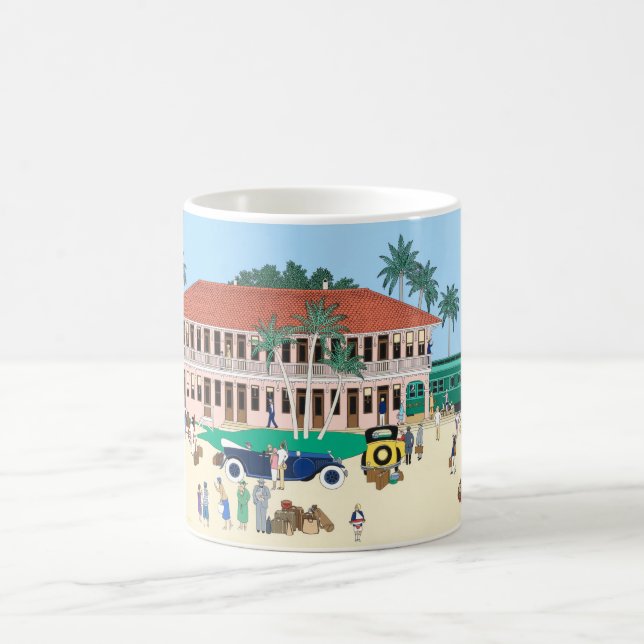 Boca Grande Historisches Eisenbahndepot Kaffeetasse (Mittel)
