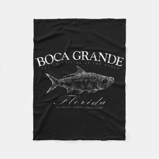 Boca Grande Tarpon Capital Of The World Gasparilla Fleecedecke (Vorderseite)