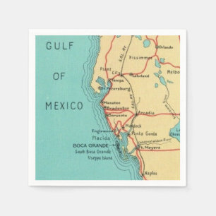 Boca Grande Useppa Florida Napkins Serviette