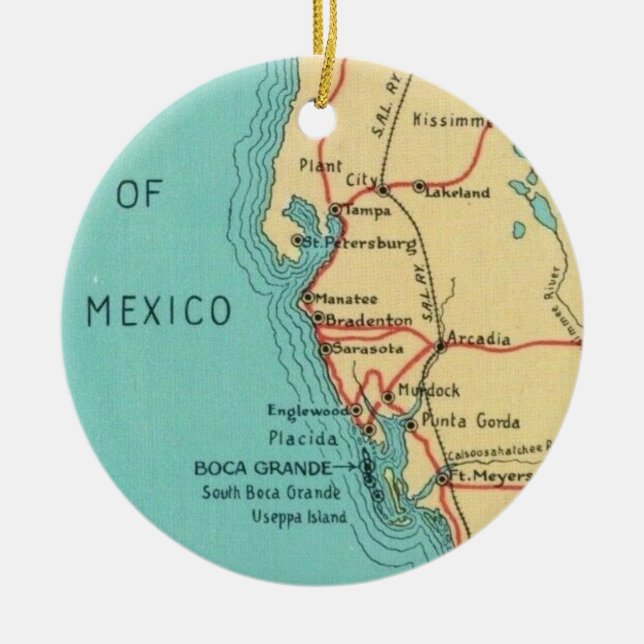 Boca Grande Useppa Island Ornament (Vorne)