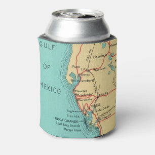 Boca Grande. Useppa Map Can Cooler Dosenkühler