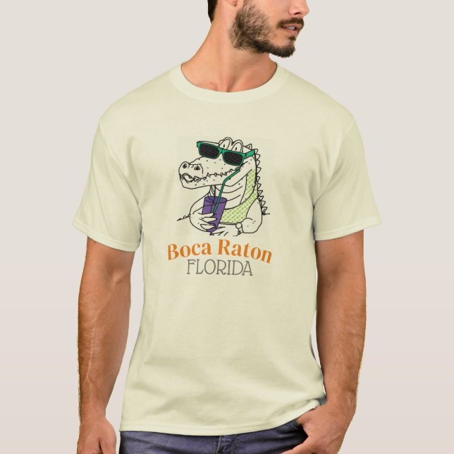 Boca Raton Florida Alligator T-Shirt (Vorderseite)