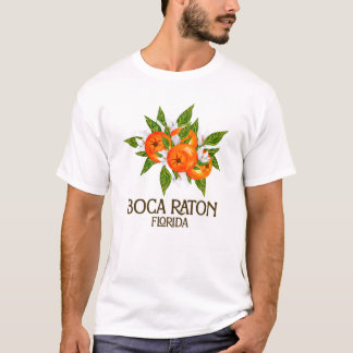 Boca Raton Florida Beach FL Vintag Orange Blosso T-Shirt
