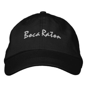 Boca Raton Florida bestickt Baseballhut Bestickte Baseballkappe