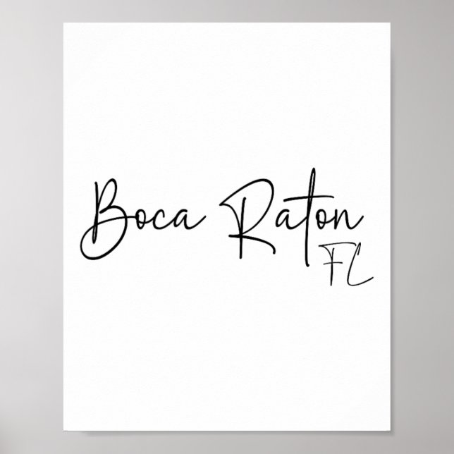 Boca Raton Florida Ca Retro  Poster (Vorne)