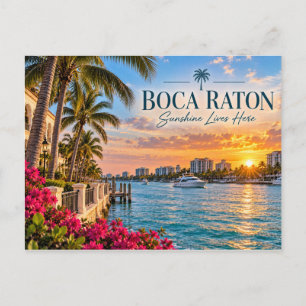 Boca Raton Florida Postkarte