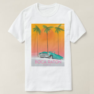 Boca Raton Florida Reiseplakat. T-Shirt