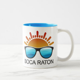 Boca Raton Florida Sonnenbrillen Zweifarbige Tasse