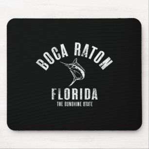 Boca Raton Florida Strand Fl Retro Vintage Strand Mousepad