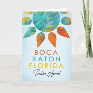 Boca Raton Florida Sunshine Karte
