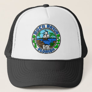Boca Raton Florida Truckerkappe