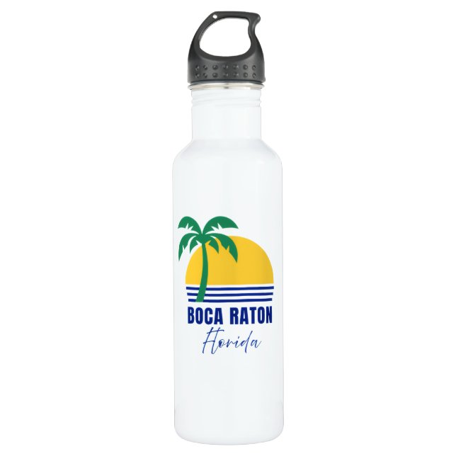 Boca Raton Florida Water Bottle Edelstahlflasche (Vorderseite)