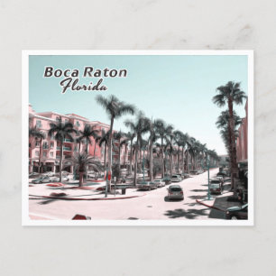 BOCA RATON - PALM BEACH FLORIDA POSTKARTE
