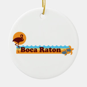Boca Raton - Strand-Entwurf Keramik Ornament