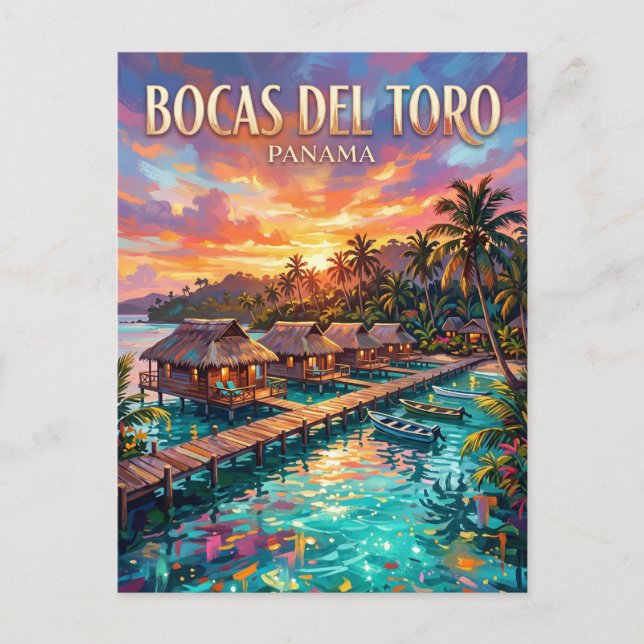Bocas del Toro Panama Postkarte (Vorderseite)