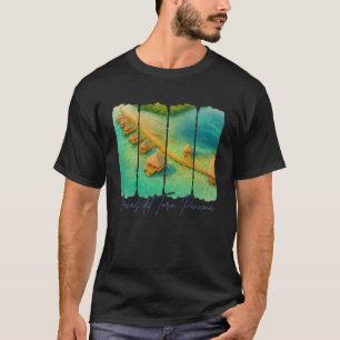 Bocas del Toro Panama Reisende Reise Pinselstrich T-Shirt