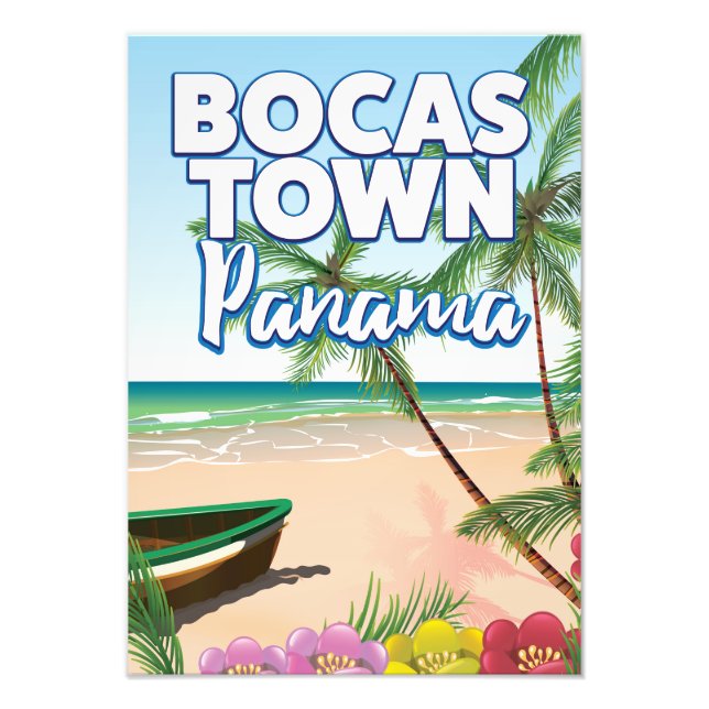 Bocas Town Panama Beach Reiseplakat Fotodruck (Vorne)