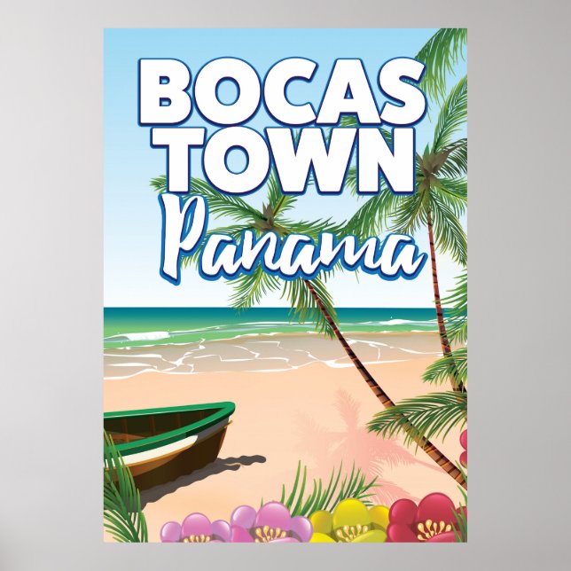 Bocas Town Panama Beach Reiseplakat Poster (Vorne)
