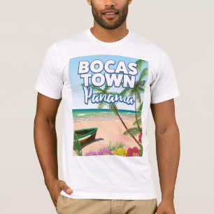 Bocas Town Panama Strand Reiseplakat T-Shirt