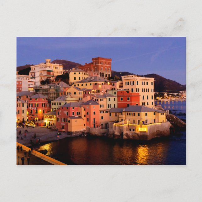 Boccadasse Dorf Postcard Postkarte (Vorderseite)