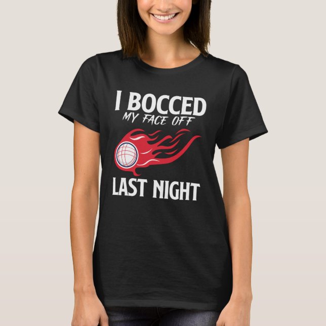 Bocce Ball Bocce Spieler 2 T-Shirt (Vorderseite)