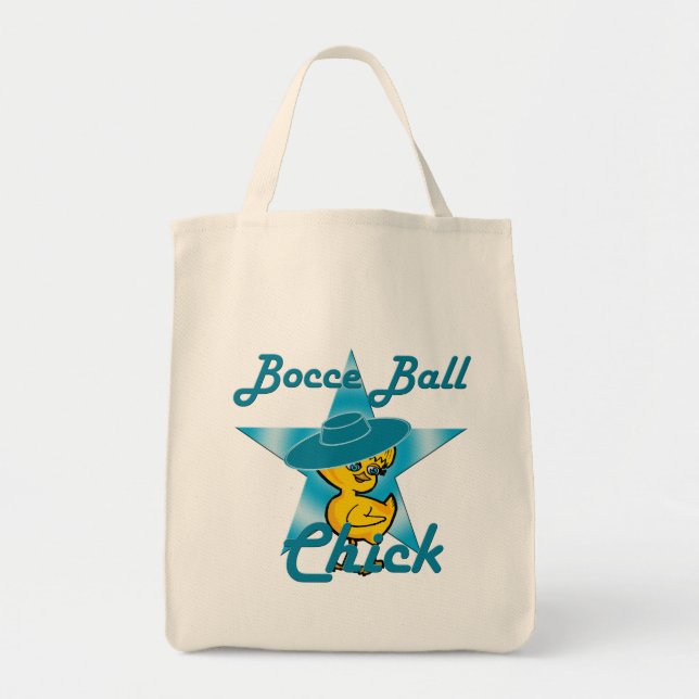 Bocce Ball Chick #7 Tragetasche (Vorne)