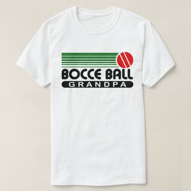 Bocce Ball Grandpa T-Shirt (Design vorne)