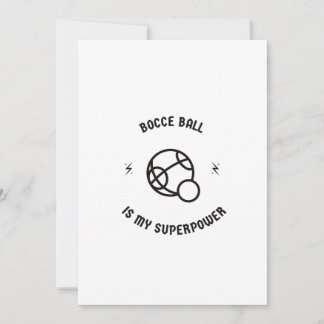 Bocce Ball ist meine Supermacht Feiertagskarte
