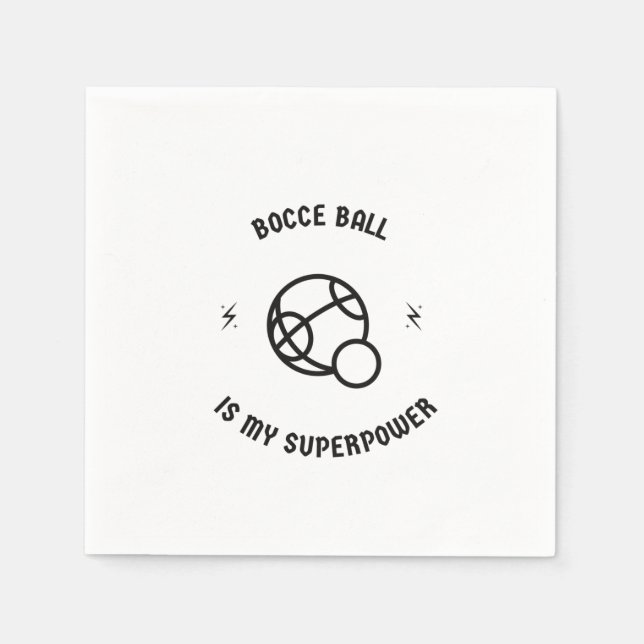 Bocce Ball ist meine Supermacht Serviette (Vorderseite)