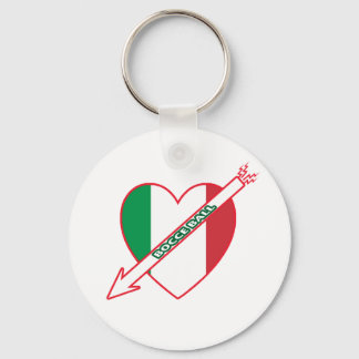 Bocce Ball - Italienische Flagge Schlüsselanhänger