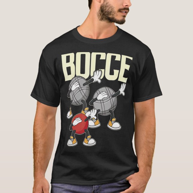 Bocce Ball mit Jack Bocci Dab Game Bocce T-Shirt (Vorderseite)