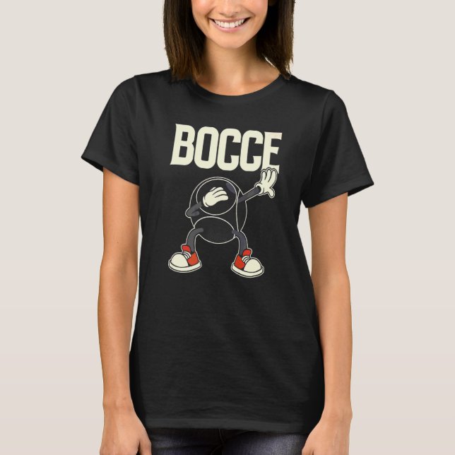 Bocce Ball mit Jack Bocci Dab Game Bocce T-Shirt (Vorderseite)