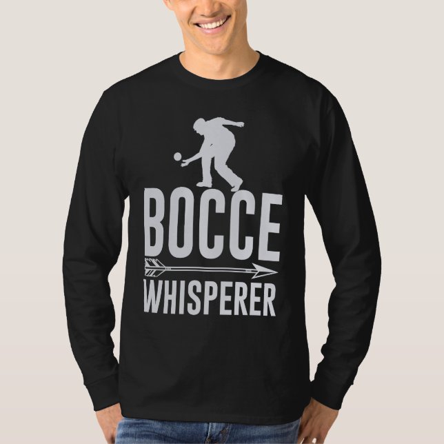 Bocce Ball Player for Petanque Game T-Shirt (Vorderseite)