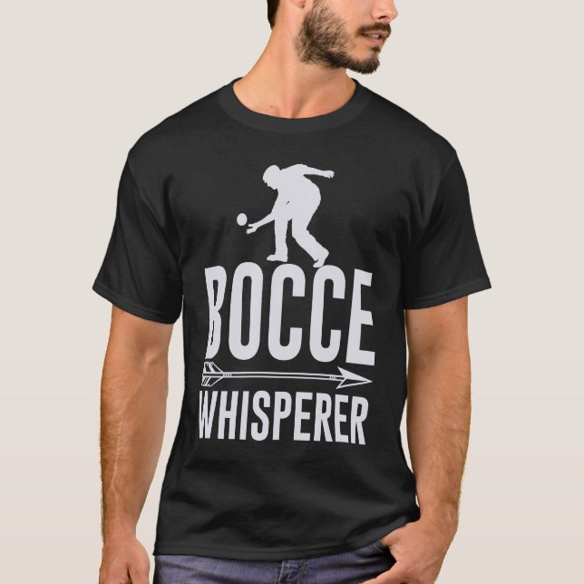 Bocce Ball Player für Petanque Game T-Shirt (Vorderseite)