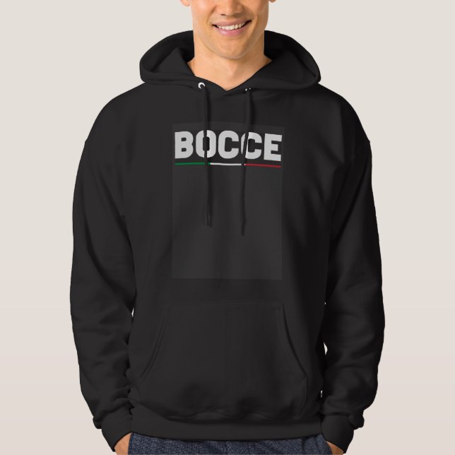 Bocce Ball Player Italia Italy Flag Bocce  1 Hoodie (Vorderseite)